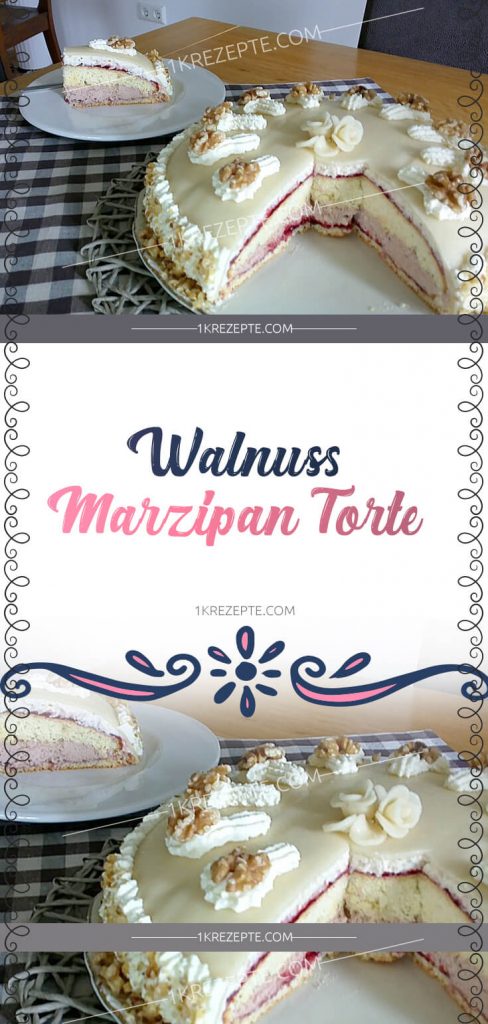 Walnuss – Marzipan Torte – Einfache Rezepte